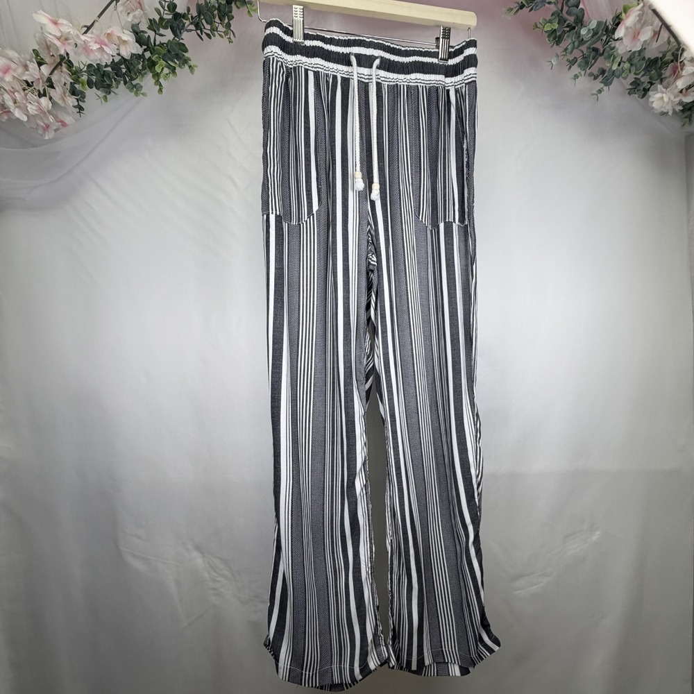Classic Concepts Women's Size L Pull On Pants Bright Resort Beach Stretch Waist